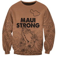 Hawaii Strong Maui Wildfire Sweatshirt No1 LT9 Unisex Gold - Polynesian Pride
