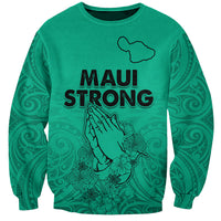 Hawaii Strong Maui Wildfire Sweatshirt No2 LT9 Unisex Green - Polynesian Pride