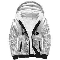 Hawaii Strong Maui Wildfire Sherpa Hoodie No4 LT9 Unisex White - Polynesian Pride