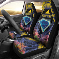 Tokelau Atafu Atoll Personalised Car Seat Cover Pacific Coral Reef Vibe LT9 - Polynesian Pride
