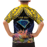 Tokelau Atafu Atoll Personalised Family Matching Mermaid Dress and Hawaiian Shirt Pacific Coral Reef Vibe