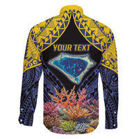 Tokelau Atafu Atoll Personalised Family Matching Off Shoulder Short Dress and Hawaiian Shirt Pacific Coral Reef Vibe