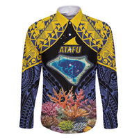 Tokelau Atafu Atoll Personalised Family Matching Summer Maxi Dress and Hawaiian Shirt Pacific Coral Reef Vibe