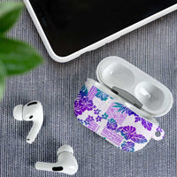 Vintage Hawaii AirPods Case Hibiscus Tapa Tribal With Hawaiian Quilt Pattern Purple LT9 - Polynesian Pride