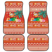 Hawaii Mele Kalikimaka Car Mats Surfing Santa Funny Christmas