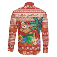 Hawaii Mele Kalikimaka Family Matching Puletasi and Hawaiian Shirt Surfing Santa Funny Christmas