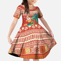 Hawaii Mele Kalikimaka Family Matching Tank Maxi Dress and Hawaiian Shirt Surfing Santa Funny Christmas