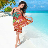 Hawaii Mele Kalikimaka Sarong Surfing Santa Funny Christmas