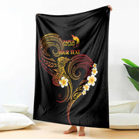 Personalised Papua New Guinea Sepik Blanket Plumeria Floral Tribal Pattern - Polynesian Pride
