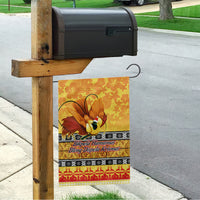 PNG Hamamas Krismas Garden Flag Papua New Guinea Bird Of Paradise Merry Christmas Gold Style LT9 - Polynesian Pride