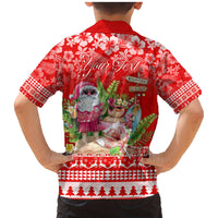 Personalised Hawaii Mele Kalikimaka Family Matching Mermaid Dress and Hawaiian Shirt Santa Beach Merry Christmas LT9 - Polynesian Pride