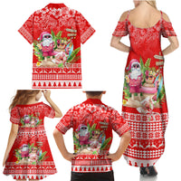 Personalised Hawaii Mele Kalikimaka Family Matching Summer Maxi Dress and Hawaiian Shirt Santa Beach Merry Christmas LT9 - Polynesian Pride