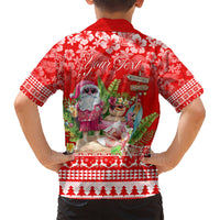 Personalised Hawaii Mele Kalikimaka Kid Hawaiian Shirt Santa Beach Merry Christmas LT9 - Polynesian Pride