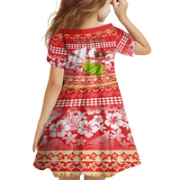 Hawaii Mele Kalikimaka Family Matching Tank Maxi Dress and Hawaiian Shirt Santa Claus and Hula Dancing Merry Christmas LT9 - Polynesian Pride