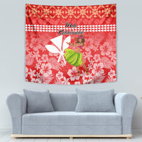 Hawaii Mele Kalikimaka Tapestry Santa Claus and Hula Dancing Merry Christmas LT9 - Polynesian Pride