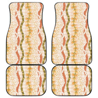 Hawaiian Ohia Lehua Lei Car Mats Plaid Palaka Ahiehie Pattern - Polynesian Pride