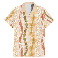 Hawaiian Ohia Lehua Lei Family Matching Mermaid Dress and Hawaiian Shirt Plaid Palaka Ahiehie Pattern - Polynesian Pride