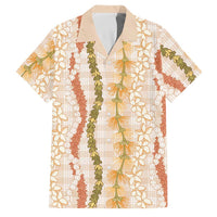 Hawaiian Ohia Lehua Lei Family Matching Summer Maxi Dress and Hawaiian Shirt Plaid Palaka Ahiehie Pattern - Polynesian Pride
