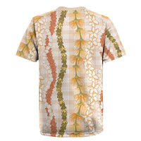 Hawaiian Ohia Lehua Lei Rugby Jersey Plaid Palaka Ahiehie Pattern - Polynesian Pride