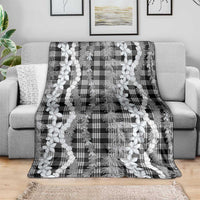 Hawaiian Ohia Lehua Lei Blanket Plaid Palaka Eleele Pattern - Polynesian Pride