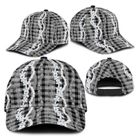 Hawaiian Ohia Lehua Lei Classic Cap Plaid Palaka Eleele Pattern LT9 - Polynesian Pride
