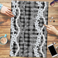 Hawaiian Ohia Lehua Lei Puzzle Plaid Palaka Eleele Pattern - Polynesian Pride