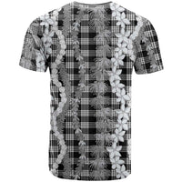 Hawaiian Ohia Lehua Lei T Shirt Plaid Palaka Eleele Pattern - Polynesian Pride