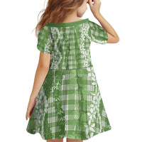 Hawaiian Ohia Lehua Lei Family Matching Summer Maxi Dress and Hawaiian Shirt Plaid Palaka Omaomao Pattern LT9 - Polynesian Pride