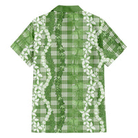 Hawaiian Ohia Lehua Lei Hawaiian Shirt Plaid Palaka Omaomao Pattern LT9 - Polynesian Pride