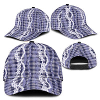 Hawaiian Ohia Lehua Lei Classic Cap Plaid Palaka Uliuli hohonu Pattern LT9 - Polynesian Pride