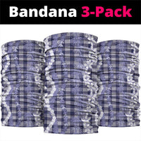 Hawaiian Ohia Lehua Lei Neck Gaiter Plaid Palaka Uliuli hohonu Pattern - Polynesian Pride