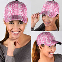 Hawaiian Ohia Lehua Lei Classic Cap Plaid Palaka Akala Pattern LT9 - Polynesian Pride