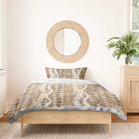 Hawaiian Ohia Lehua Lei Bedding Set Plaid Palaka Kalaihaahaa Pattern - Polynesian Pride