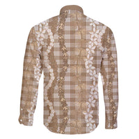 Hawaiian Ohia Lehua Lei Family Matching Puletasi and Hawaiian Shirt Plaid Palaka Kalaihaahaa Pattern - Polynesian Pride