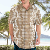 Hawaiian Ohia Lehua Lei Hawaiian Shirt Plaid Palaka Kalaihaahaa Pattern - Polynesian Pride