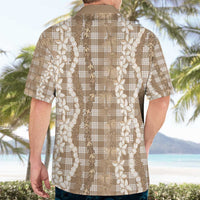 Hawaiian Ohia Lehua Lei Hawaiian Shirt Plaid Palaka Kalaihaahaa Pattern - Polynesian Pride