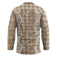 Hawaiian Ohia Lehua Lei Hockey Jersey Plaid Palaka Kalaihaahaa Pattern LT9 - Polynesian Pride