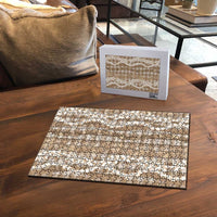 Hawaiian Ohia Lehua Lei Puzzle Plaid Palaka Kalaihaahaa Pattern - Polynesian Pride