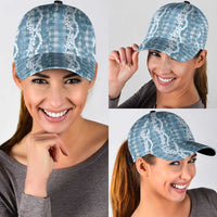 Hawaiian Ohia Lehua Lei Classic Cap Plaid Palaka Uliuli Omaomao Pattern LT9 - Polynesian Pride