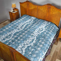 Hawaiian Ohia Lehua Lei Quilt Plaid Palaka Uliuli Omaomao Pattern - Polynesian Pride