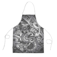 Aotearoa Maori Hei Tiki Apron Kiwikiwi Kowhaiwhai Puhoro Motif