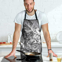Aotearoa Maori Hei Tiki Apron Kiwikiwi Kowhaiwhai Puhoro Motif