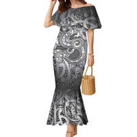 Aotearoa Maori Hei Tiki Family Matching Mermaid Dress and Hawaiian Shirt Kiwikiwi Kowhaiwhai Puhoro Motif