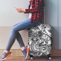 Aotearoa Maori Hei Tiki Luggage Cover Kiwikiwi Kowhaiwhai Puhoro Motif