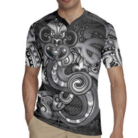 Aotearoa Maori Hei Tiki Rugby Jersey Kiwikiwi Kowhaiwhai Puhoro Motif