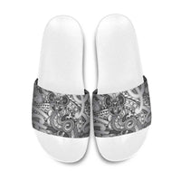 Aotearoa Maori Hei Tiki Slide Sandals Kiwikiwi Kowhaiwhai Puhoro Motif