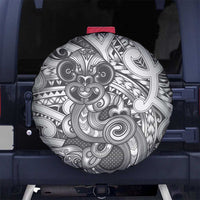 Aotearoa Maori Hei Tiki Spare Tire Cover Kiwikiwi Kowhaiwhai Puhoro Motif