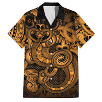 Aotearoa Maori Hei Tiki Family Matching Off The Shoulder Long Sleeve Dress and Hawaiian Shirt Koura Kowhaiwhai Puhoro Motif