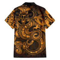 Aotearoa Maori Hei Tiki Family Matching Off The Shoulder Long Sleeve Dress and Hawaiian Shirt Koura Kowhaiwhai Puhoro Motif