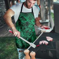 Aotearoa Maori Hei Tiki Apron Kakariki Kowhaiwhai Puhoro Motif